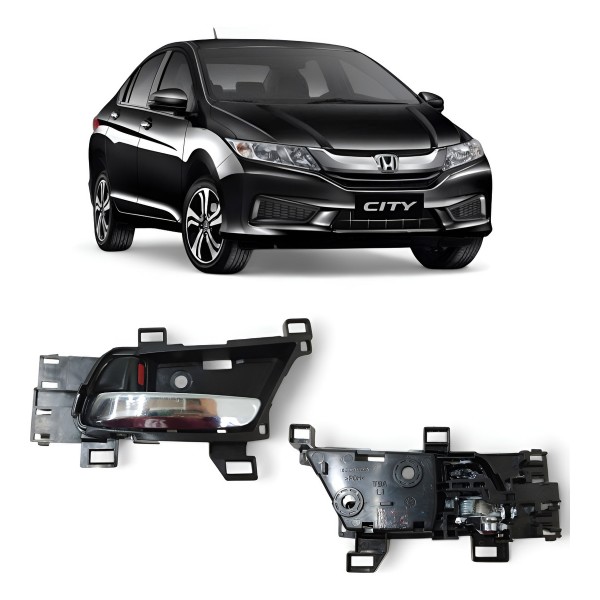 Maçaneta Interna Esquerda Honda City 2015 2016 2017 2018