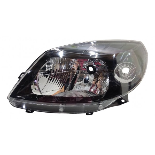 Farol Esquerdo Sandero 2007 2008 2009 2010 Máscara Negra Esquerdo/motorista