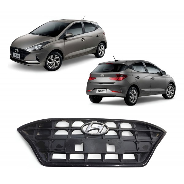 Grade Parachoque Dianteiro Hyundai Hb20 2020 2021 2022 Orig Preto Fosco Grade Parachoque Dianteiro Hyundai Hb20 2020 2021 2022 Orig Preto Fosco