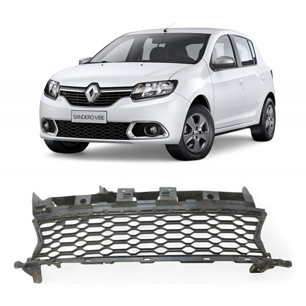Grade Central Parachoque Renault Sandero 2014 2015 A 2019