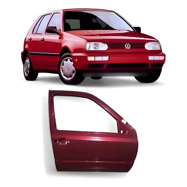 Porta Vw Golf 1994 1995 1996 1997 Dianteira Direita 4 Portas Dirieta Bordô