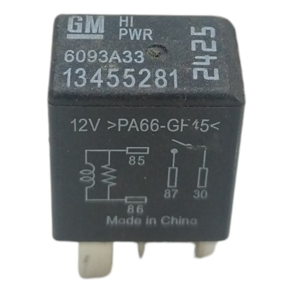 Relé Caixa Fusível 4 Pinos 12v Chevrolet 13455281 Original