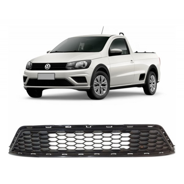 Grade Inferior Vw Gol Voyage Saveiros G7 G8 2016 A 2023 Preto Fosco