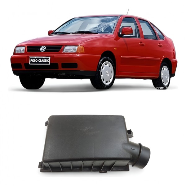 Tampa Caíxa Filtro Ar Vw Polo Clássic 1.6 1.8 1997 A 2000 Tampa Caíxa Filtro Ar Vw Polo Clássic 1.6 1.8 1997 A 2000