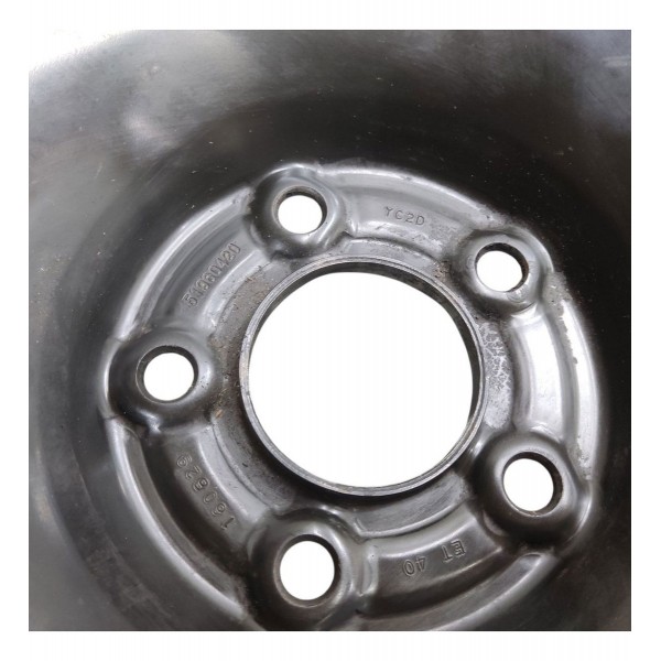 Roda Ferro Aro 16 Estepe Fiat Toro 5x110 5 Furos Original Preto