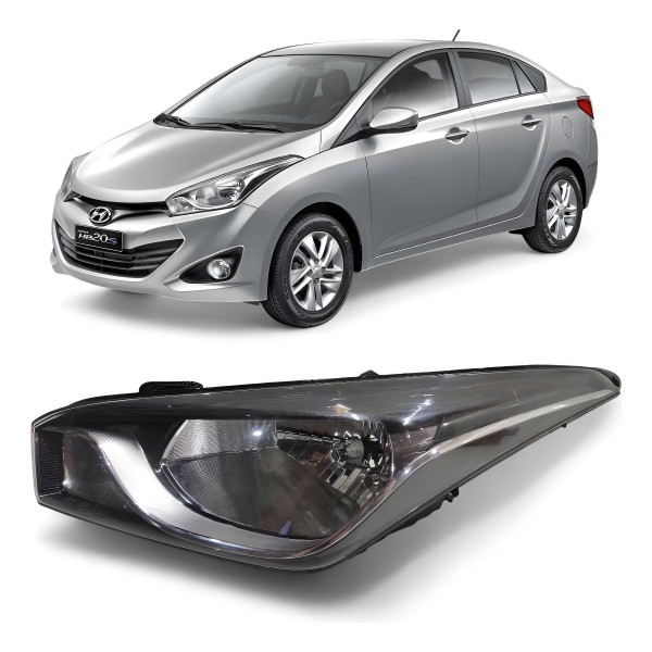 Farol Esquerdo Hyundai Hb20 2012 2013 2014 2015 2016 A 2019