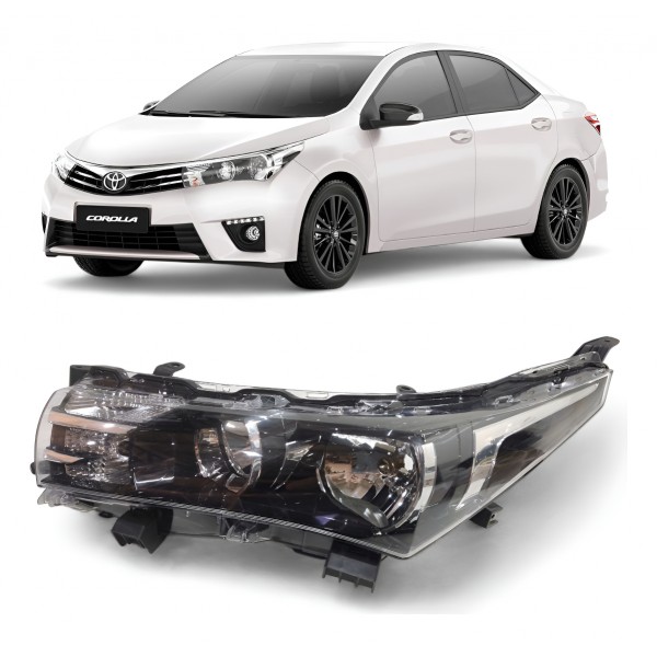Farol Esquerdo Toyota Corolla 2015 2016 2017 Sem Led Orig