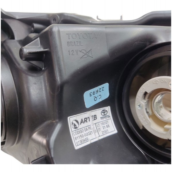 Farol Esquerdo Toyota Corolla 2015 2016 2017 Sem Led Orig Esquerdo/motorista