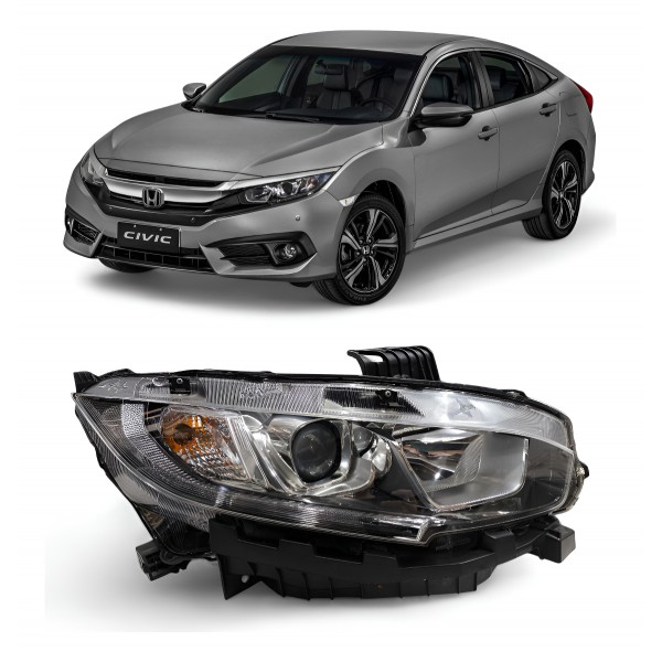 Farol Direito Honda Civic G10 2017 2018 2019 2020 2021