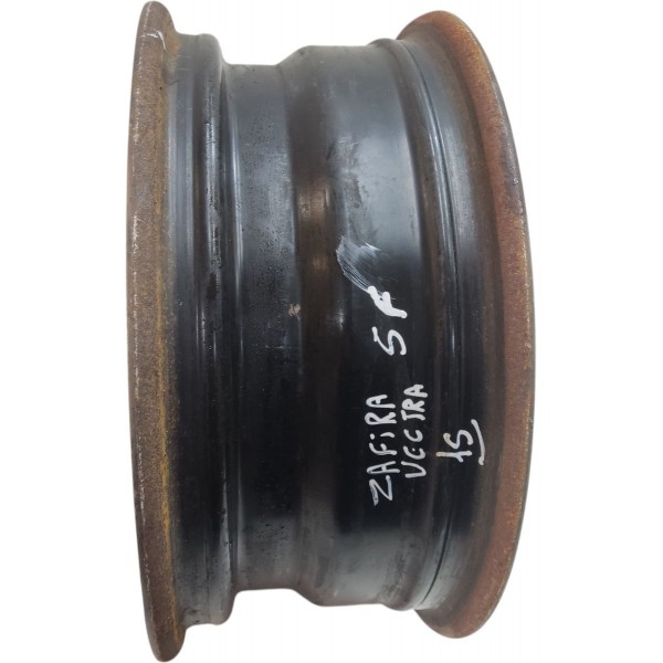 Roda Ferro Aro 15 Gm Vectra Zafira Omega 5 Furos Original Preto