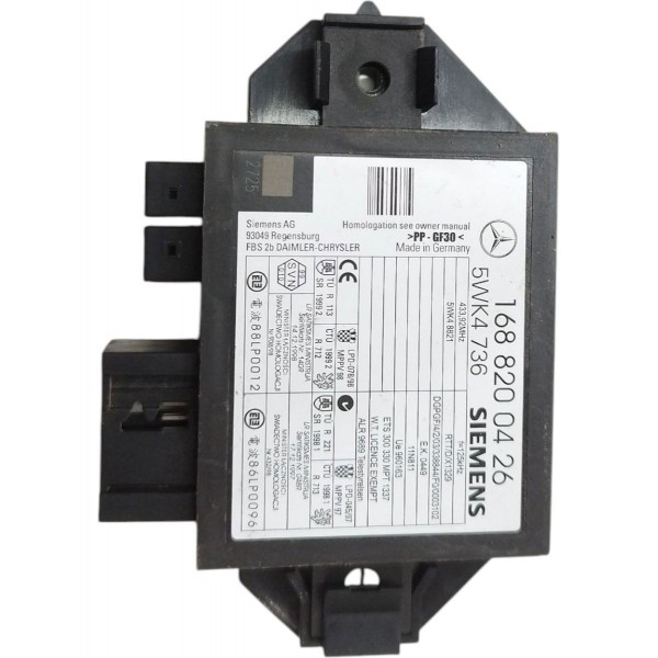 Módulo Imobilizador A1688220114 Mercedes A160 1999 A 2005