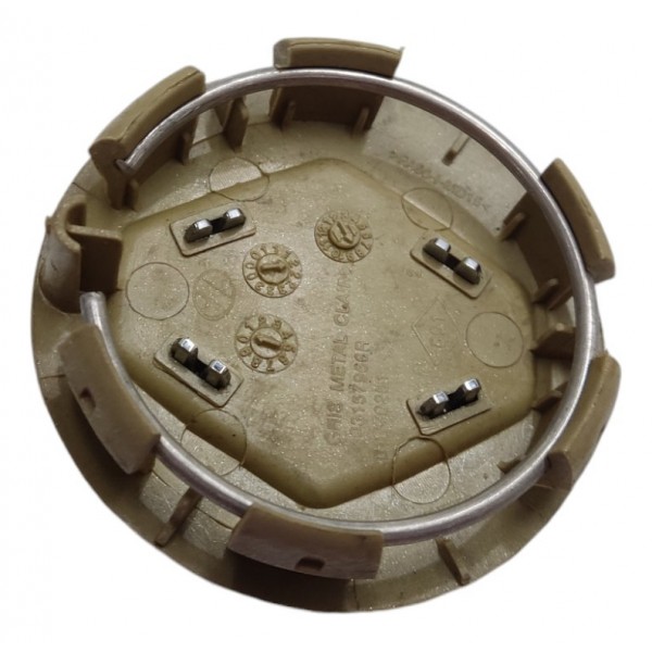 Calota Roda Central Sandero Logan Duster Symbol Captur Cinza