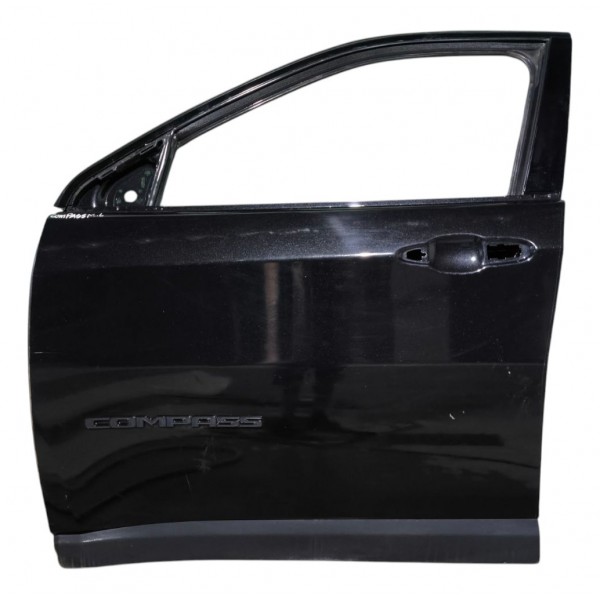 Porta Esquerda Jeep Compass 2017 2018 2019 2020 2021 Preta Dianteira Esquerda Preto