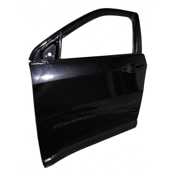 Porta Esquerda Jeep Compass 2017 2018 2019 2020 2021 Preta Dianteira Esquerda Preto