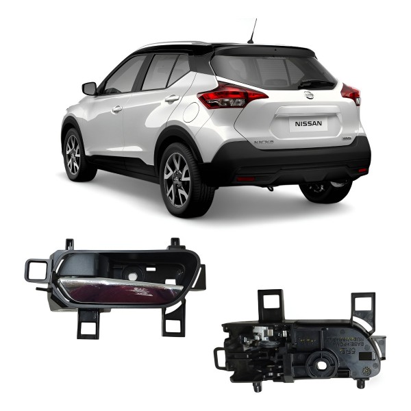Maçaneta Interna Traseira Esquerda Nissan Kicks 2017 A 2021