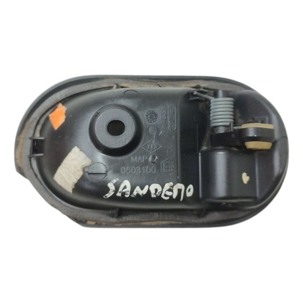 Maçaneta Interna Traseira Esquerda Sandero 2007 2008 A 2014 Cinza