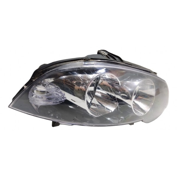 Farol Esquerdo Palio Elx 2012 2013 Mascara Negra Aro Cromado Esquerdo/motorista