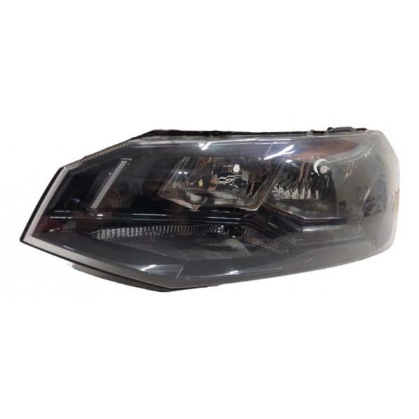 Farol Esquerdo Vw Polo Virtus 2018 2019 2020 Mascara Negra Esquerdo/motorista