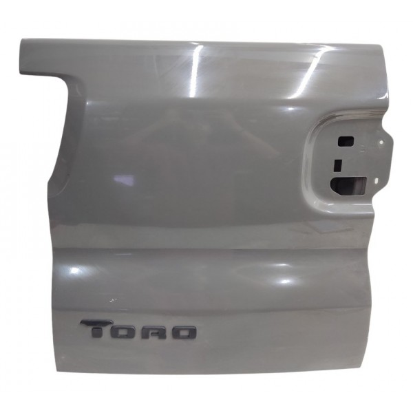 Tampa Caçamba Traseira Esquerda Fiat Toro 2022 2023 2024 Cinza