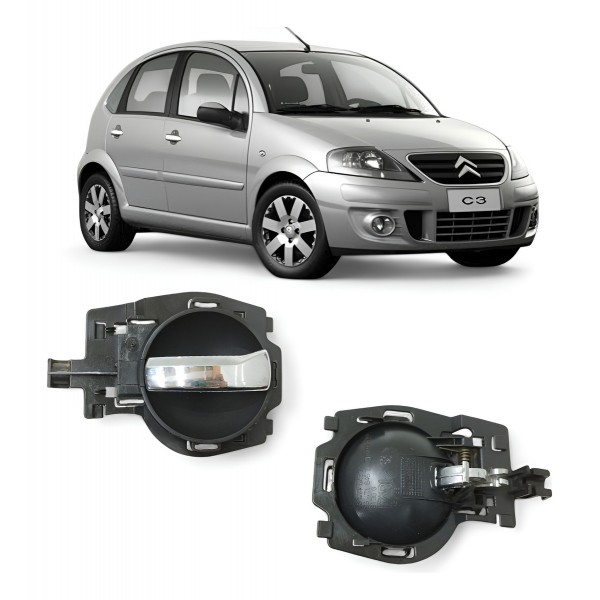 Maçaneta Interna Traseira Esquerda Citroen C3 2005 A 2010