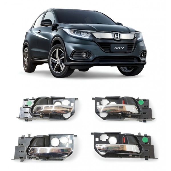 Kit 4 Maçaneta Interna Honda Crv 2018 2019 2020 Original
