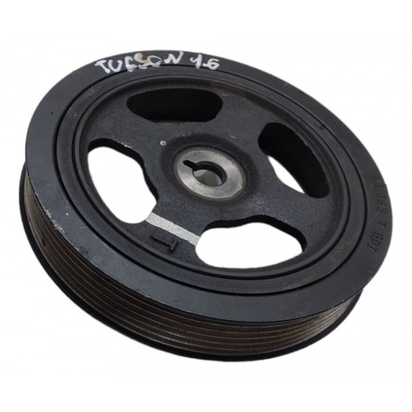 Polia Eixo Virabrequim Motor Tucson 1.6 16v Turbo 2018 2019