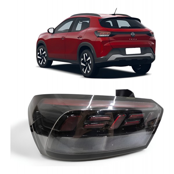 Lanterna Traseira Volkswagen Tera 2025 2026 Led Canto Esquerdo/motorista Vermelho
