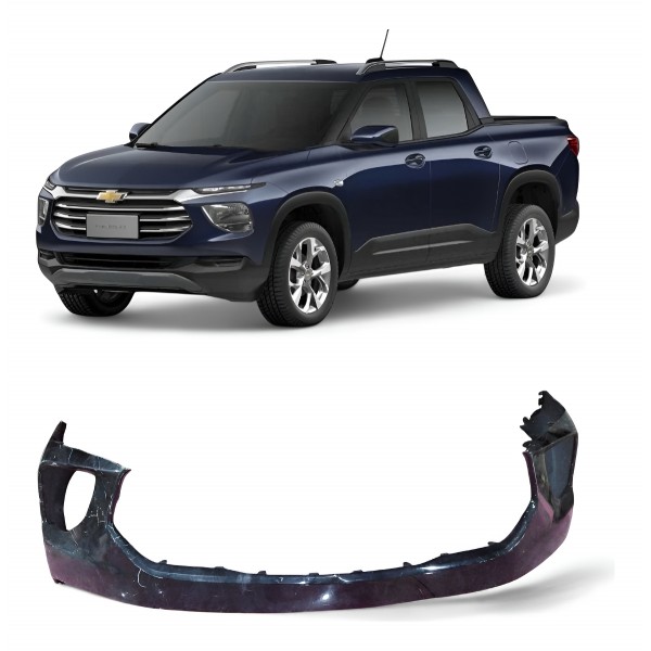 Parachoque Dianteiro Chevrolet Montana 2023 2024 2025 Preto