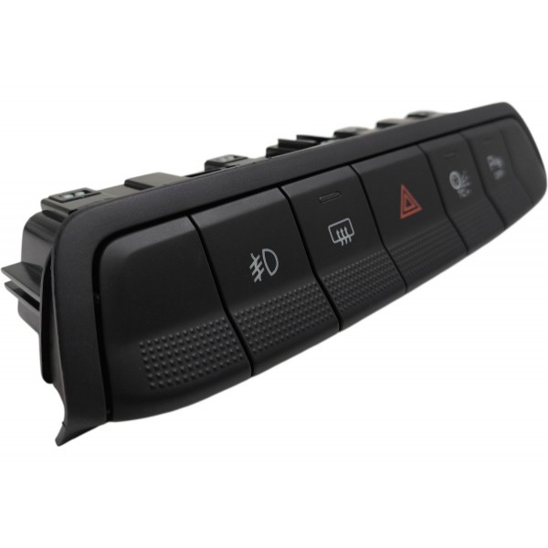 Comando Botão Central Painel Alerta Fiat Strada 2021 A 2025 Preto