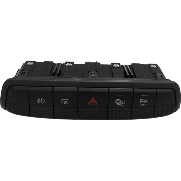 Comando Botão Central Painel Alerta Fiat Strada 2021 A 2025 Preto