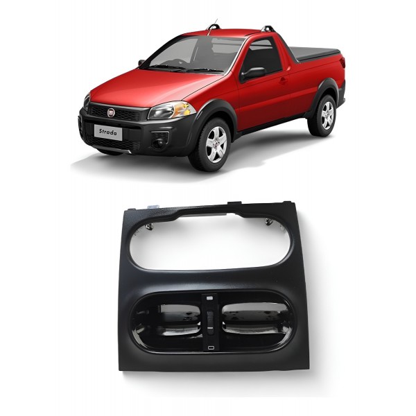 Moldura Difusor Central Fiat Strada 2014 2015 2016 A 2020