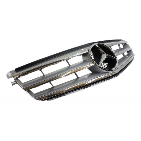 Grade Parachoque Dianteiro Mercedes C180 C200 2009 A 2013 Brilhante