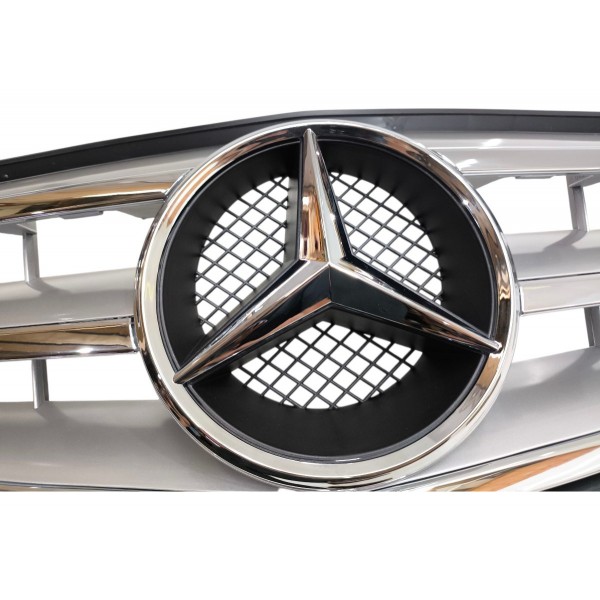 Grade Parachoque Dianteiro Mercedes C180 C200 2009 A 2013 Brilhante