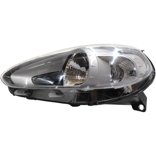 Farol Esquerdo Fiat Punto 2012 2013 A 2016 Mascara Cinza Esquerdo/motorista