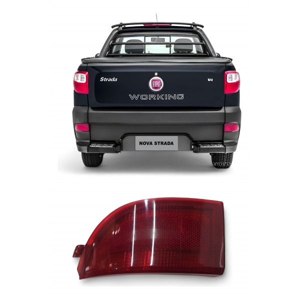 Refletor Traseiro Esquerdo Fiat Strada 2014 2015 2016 A 2019 Vermelho Refletor Traseiro Esquerdo Fiat Strada 2014 2015 2016 A 2019 Vermelho