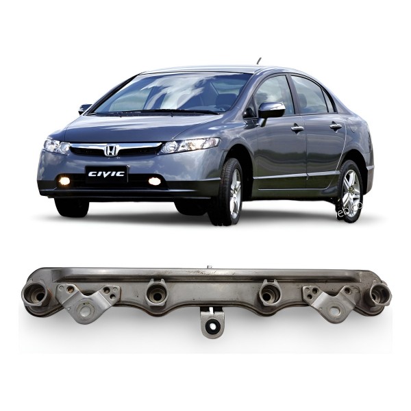 Flauta Bico Injetor Honda New Civic 1.8 16v 2007 2008 A 2011 Flauta Bico Injetor Honda New Civic 1.8 16v 2007 2008 A 2011