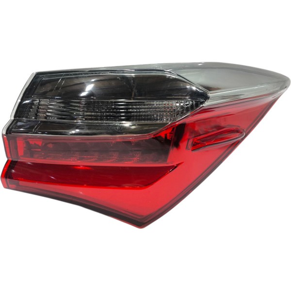 Kit Lanterna Traseira Corolla 2017 2018 2019 Canto Tampa Led Ambos Lados Vermelho