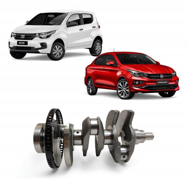 Virabrequim Motor Fiat Mobi Argo Cronos Uno 1.0 3cc Firefly Virabrequim Motor Fiat Mobi Argo Cronos Uno 1.0 3cc Firefly