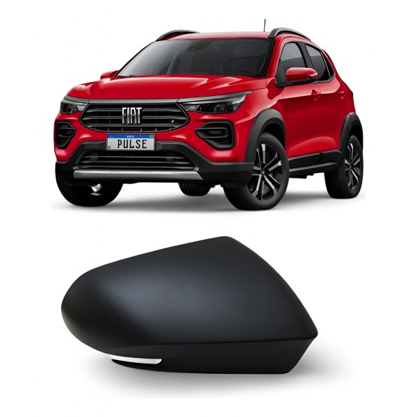 Capa Retrovisor Direito Fiat Pulse 2022 2023 Original Preto Capa Retrovisor Direito Fiat Pulse 2022 2023 Original Preto