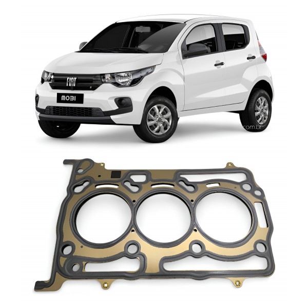 Junta Cabeçote Fiat Mobi Argo Cronos Uno Strada 1.0 3cc Junta Cabeçote Fiat Mobi Argo Cronos Uno Strada 1.0 3cc
