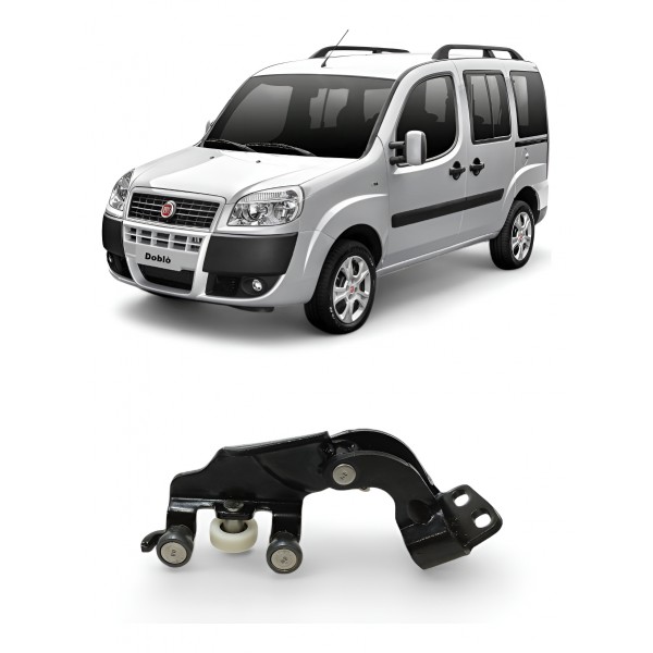 Guia Central Porta Corrediça Fiat Doblo 2010 2011 A 2023 - Preto Guia Central Porta Corrediça Fiat Doblo 2010 2011 A 2023 - Preto