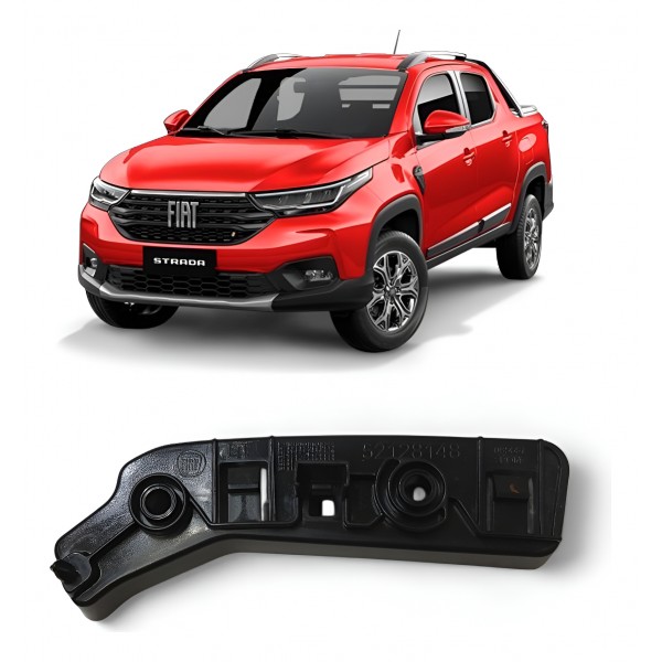 Guia Esquerdo Parachoque Dianteiro Fiat Strada 2020 A 2024 Guia Esquerdo Parachoque Dianteiro Fiat Strada 2020 A 2024
