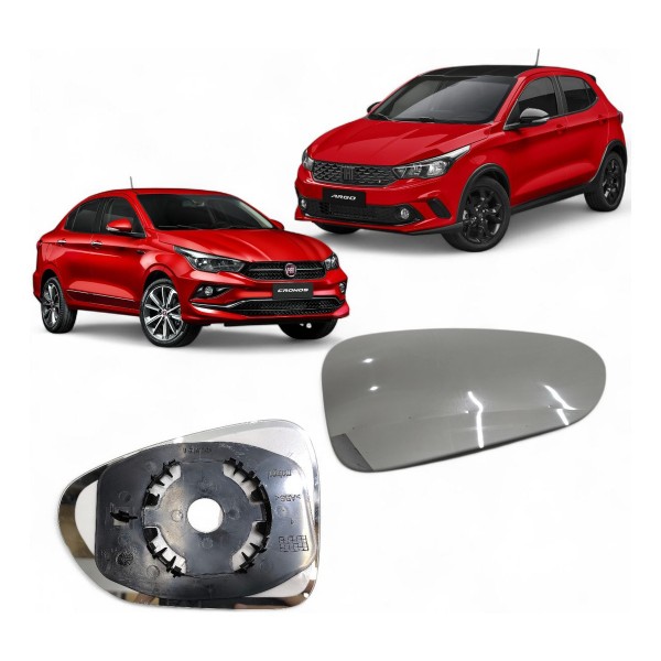 Lente Espelho Retrovisor Direito Fiat Argo Cronos 2017 2021 Lente Espelho Retrovisor Direito Fiat Argo Cronos 2017 2021