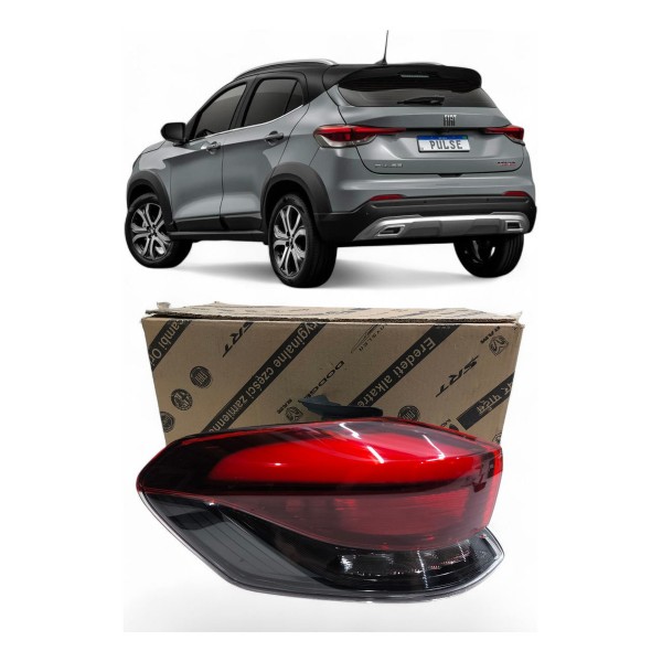 Lanterna Esquerda Fiat Pulse 2022 2023 2024 2025 Canto - Esquerdo/motorista - Vermelho Lanterna Esquerda Fiat Pulse 2022 2023 2024 2025 Canto - Esquerdo/motorista - Vermelho