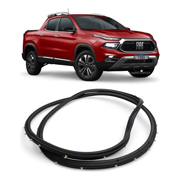 Borracha Porta Traseira Direita Fiat Toro 2017 2018 A 2020 - Preto Borracha Porta Traseira Direita Fiat Toro 2017 2018 A 2020 - Preto