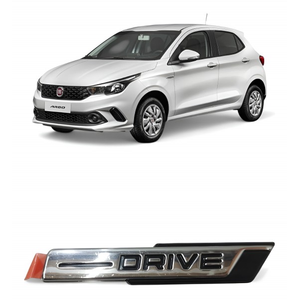 Emblema Adesivo Paralama Fiat Argo Drive 2018 2019 A 2022 - Cinza Emblema Adesivo Paralama Fiat Argo Drive 2018 2019 A 2022 - Cinza