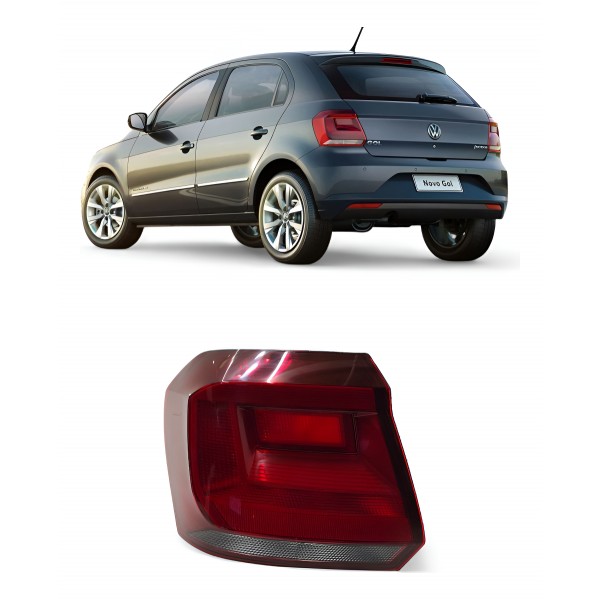 Lanterna Esquerda Gol G7 G8 2017 2018 2019 2020 2021 Detalhe - Esquerdo/motorista - Vermelho