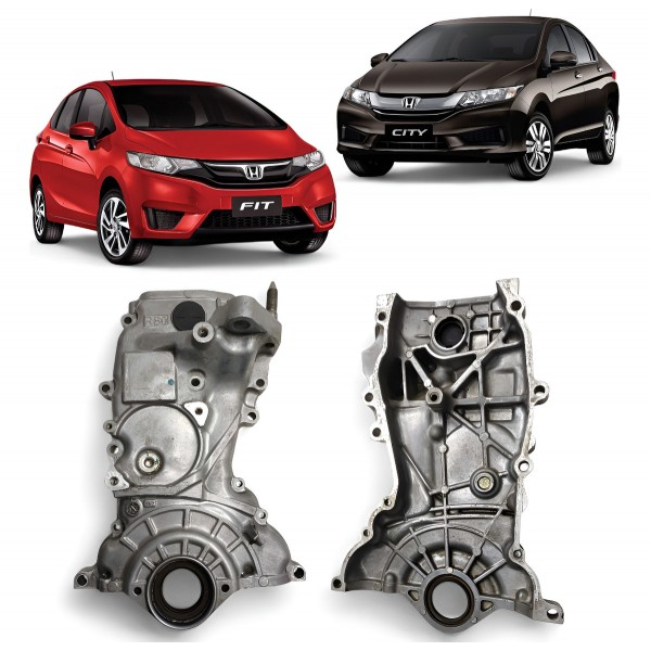 Tampa Lateral Motor Honda Fit City 1.5 2015 A 2021 Rb0 Cinza