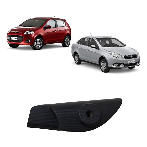 Moldura Interna Retrovisor Esquerdo Fiat Grand Siena Palio - Preto