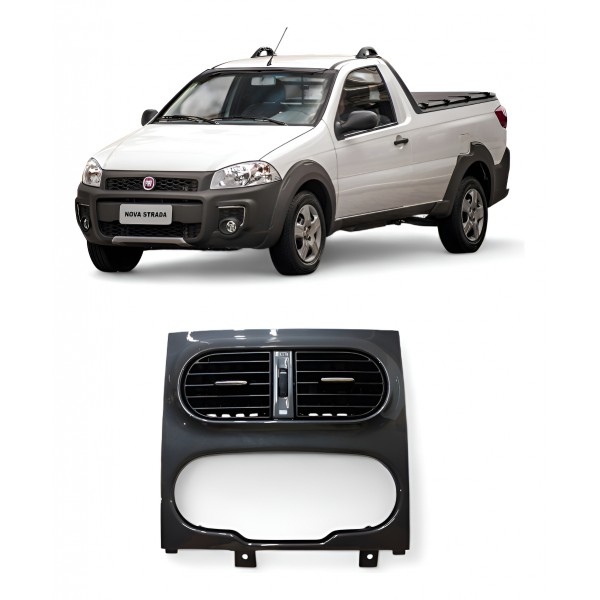 Moldura Painel Central Fiat Strada 2013 2014 2015 A 2020